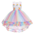 Vestido de vestido bordado de puff buff princess Dress Dress